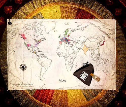 ATLAS TRAVEL MAP: A CANVAS THAT TELLS THE WHOLE STORY....